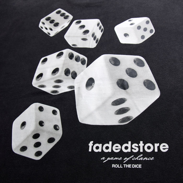 Rolling Dice T-Shirt | Washed Black