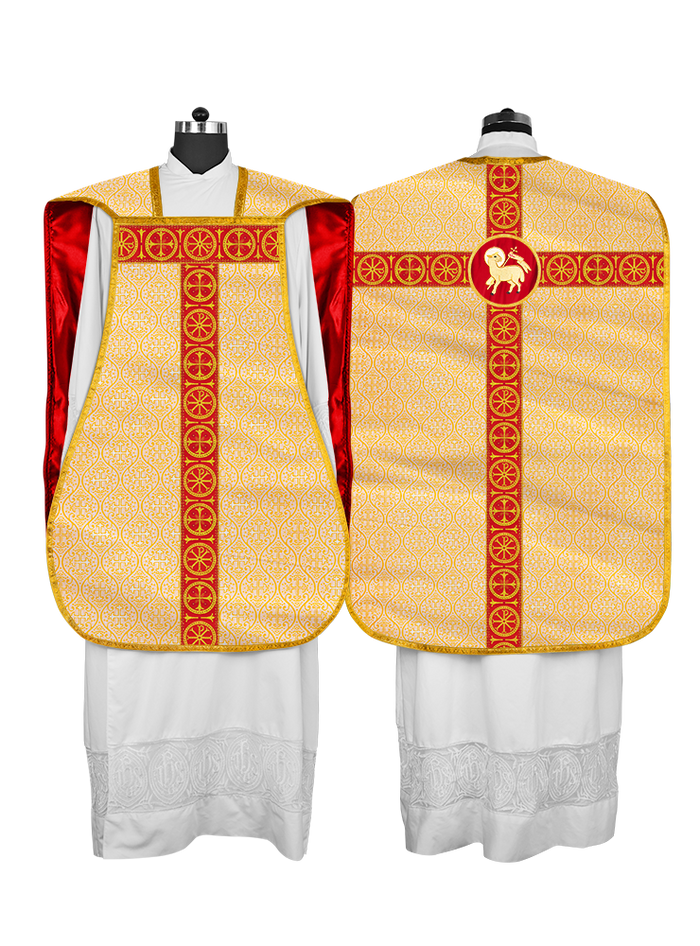 Roman Chasuble with Adorned Orphrey