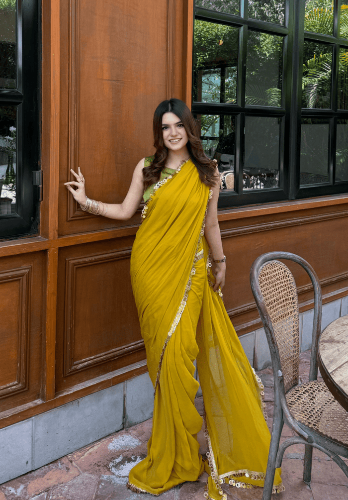 Solid Pure Chiffon: Mango