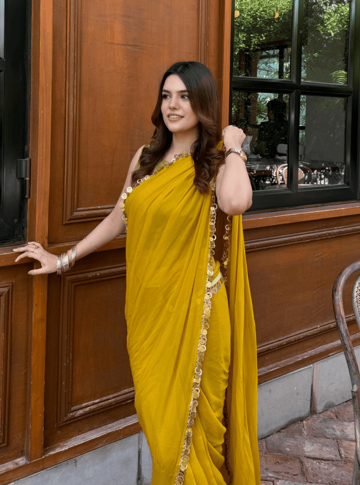 Solid Pure Chiffon: Mango
