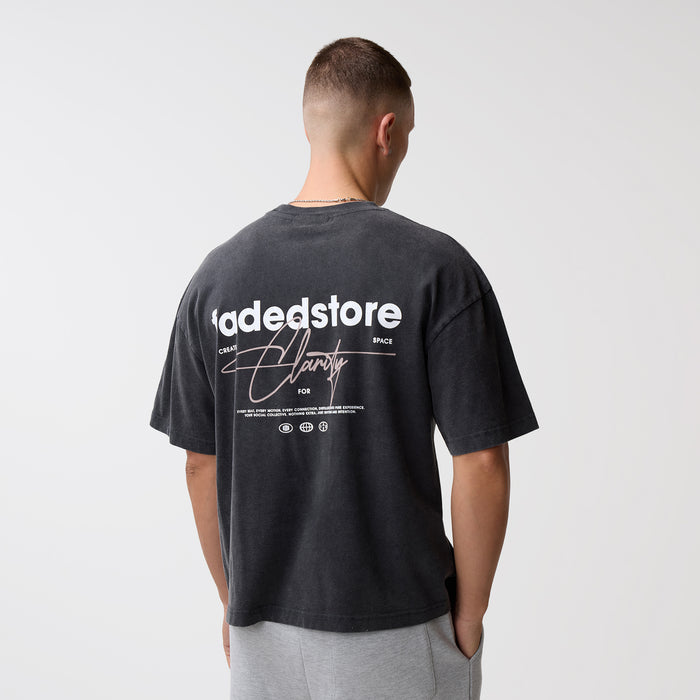 Space For Clarity T-Shirt | Washed Black