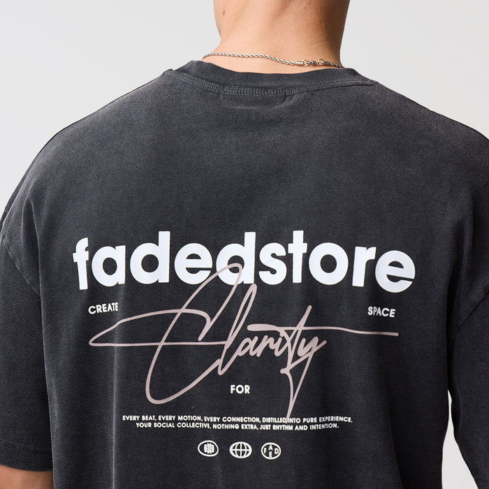 Space For Clarity T-Shirt | Washed Black