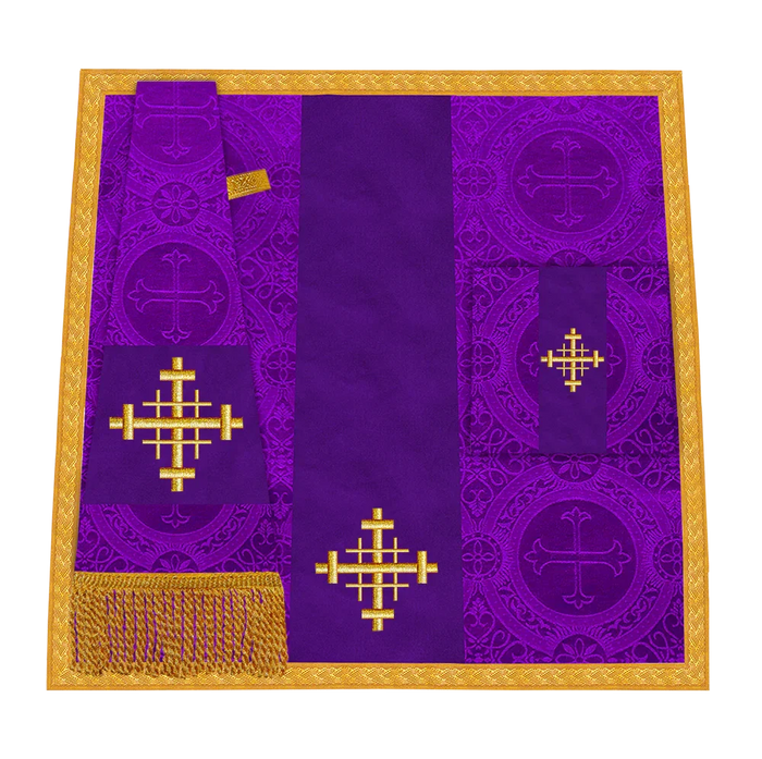 Damask / Jerusalem Cross / Violet