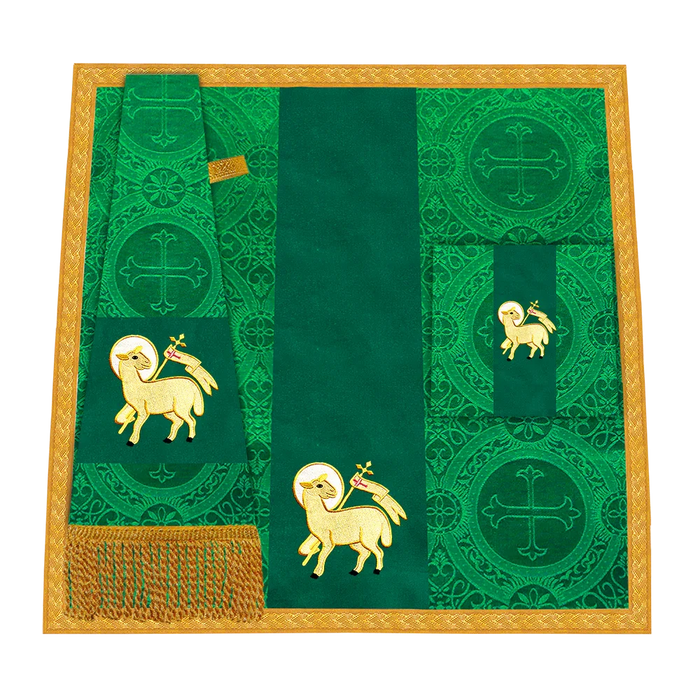 Damask / Lamb / Green