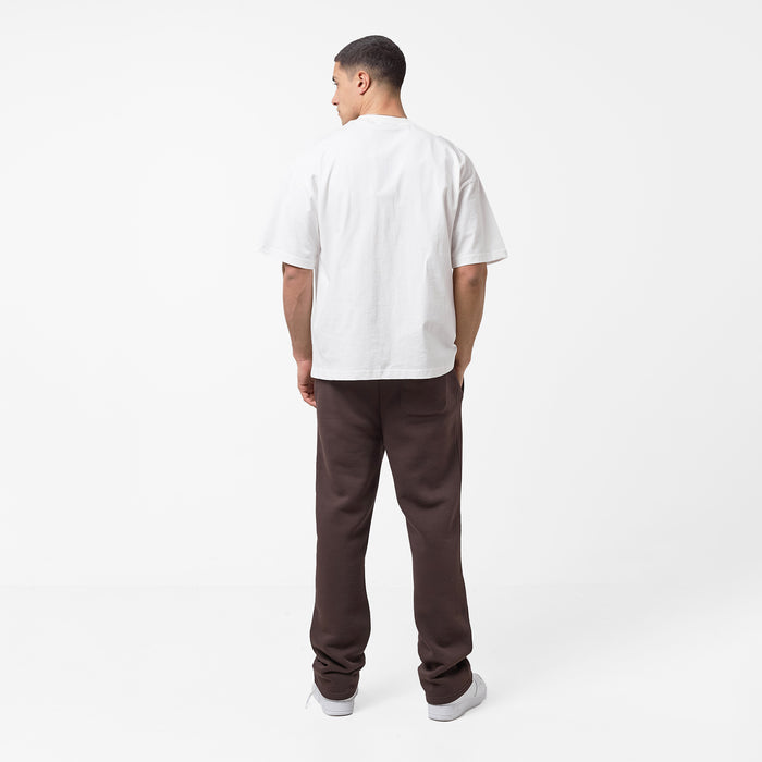 Star Icon Open Hem Jogger | Dark Brown