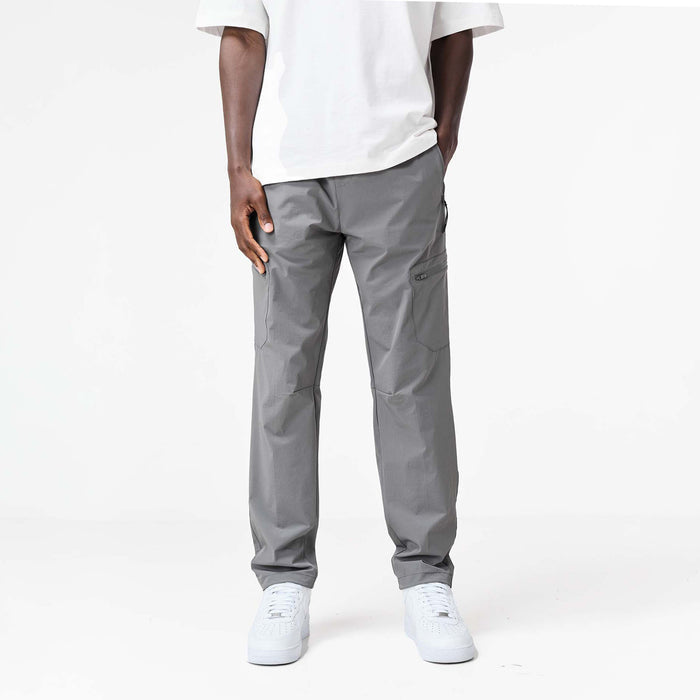 Stretch Tech Open Hem Cargo Pant | Mid Grey