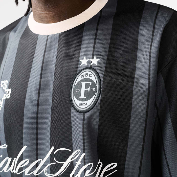 Striker Football T-Shirt | Black/Off White