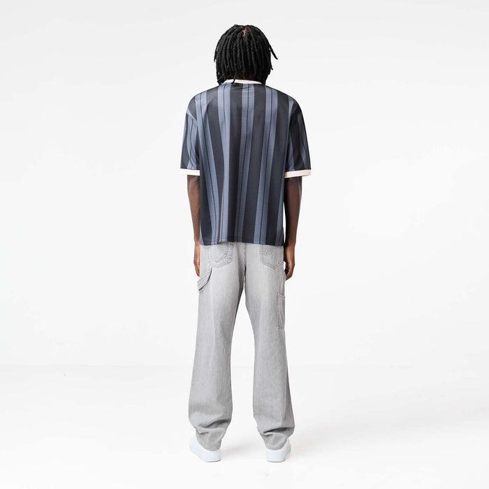 Striker Football T-Shirt | Black/Off White