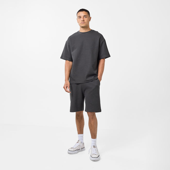 Tonal Knitted Short | Black