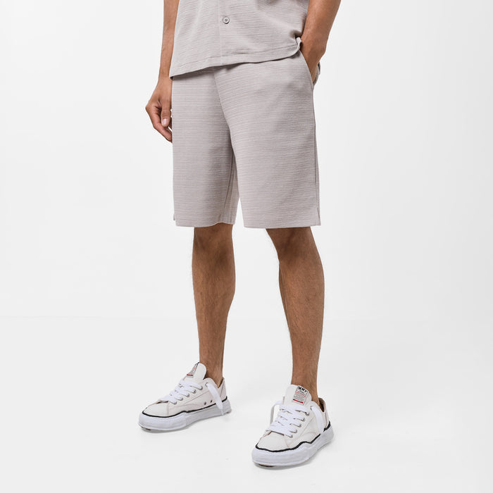 Men's Sand  Tonal Knitted Short FadedStore Front View