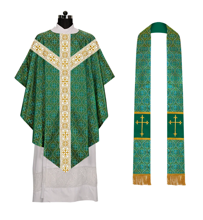WHITE CROSS LACE / GREEN