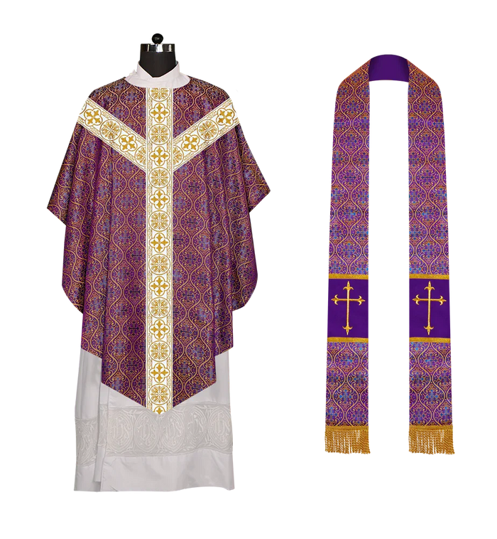 WHITE CROSS LACE / VIOLET