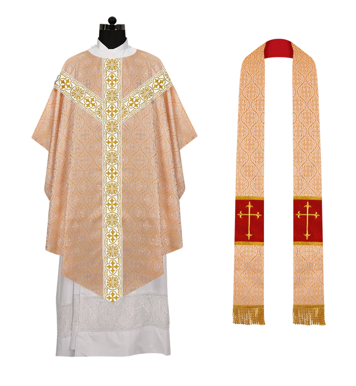 WHITE CROSS LACE / GOLD