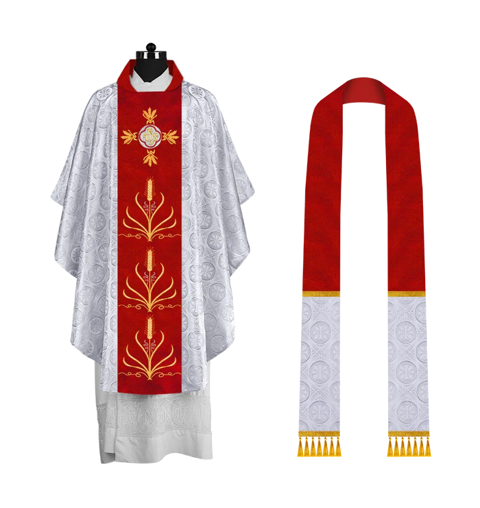 Damask / Emmer Design / White - Red