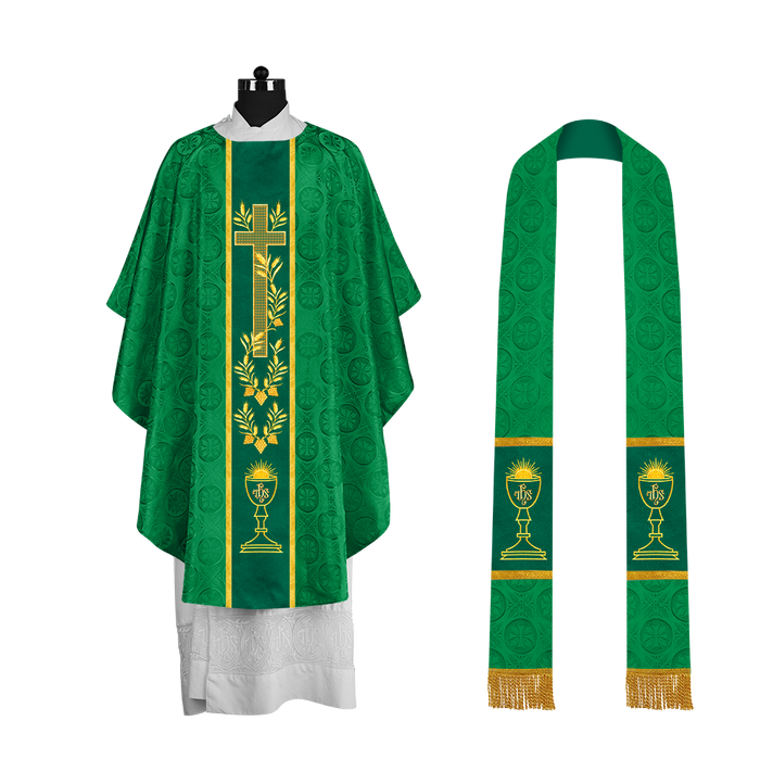 Damask / Communion Design / Green
