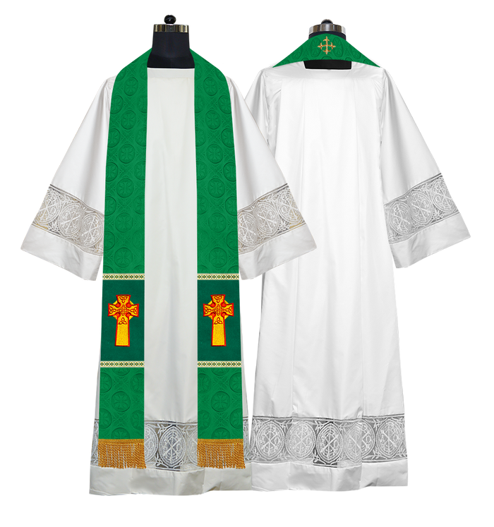 Bottom Motif / Celtic Cross / Green