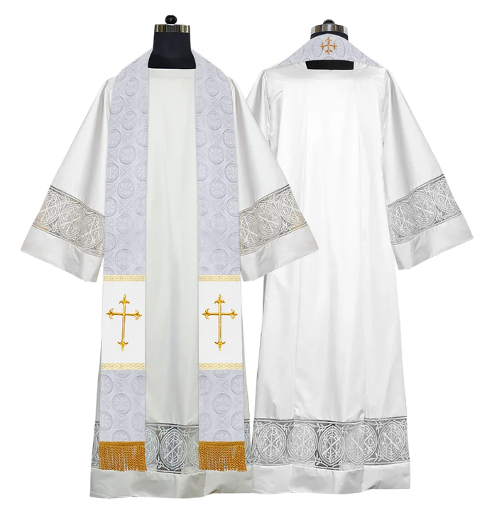 Bottom Motif / Western Cross / White
