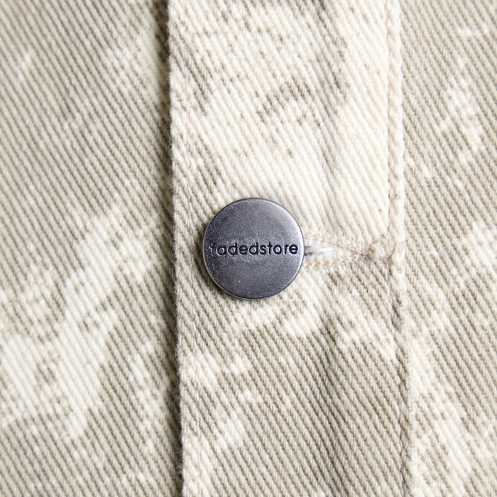 Tree Camo Print Jacket | Beige