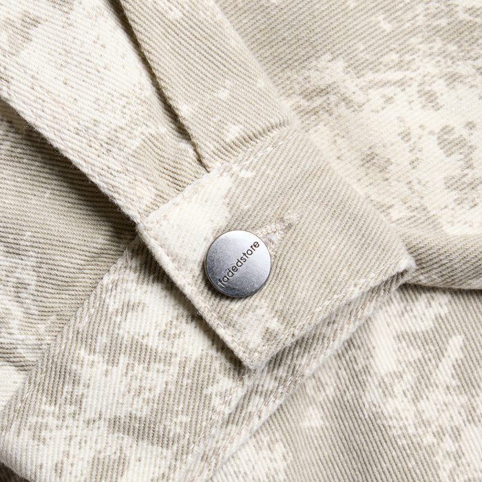 Tree Camo Print Jacket | Beige