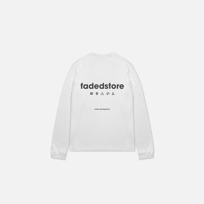Under Development Long Sleeve Waffle T-Shirt | Chalk
