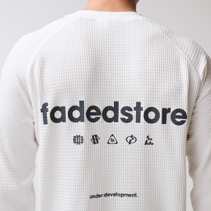 Under Development Long Sleeve Waffle T-Shirt | Chalk