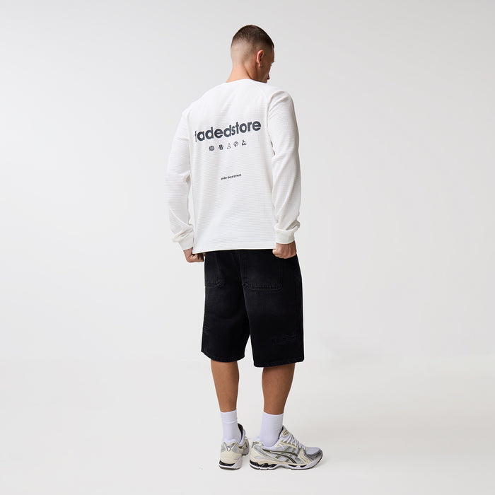 Under Development Long Sleeve Waffle T-Shirt | Chalk