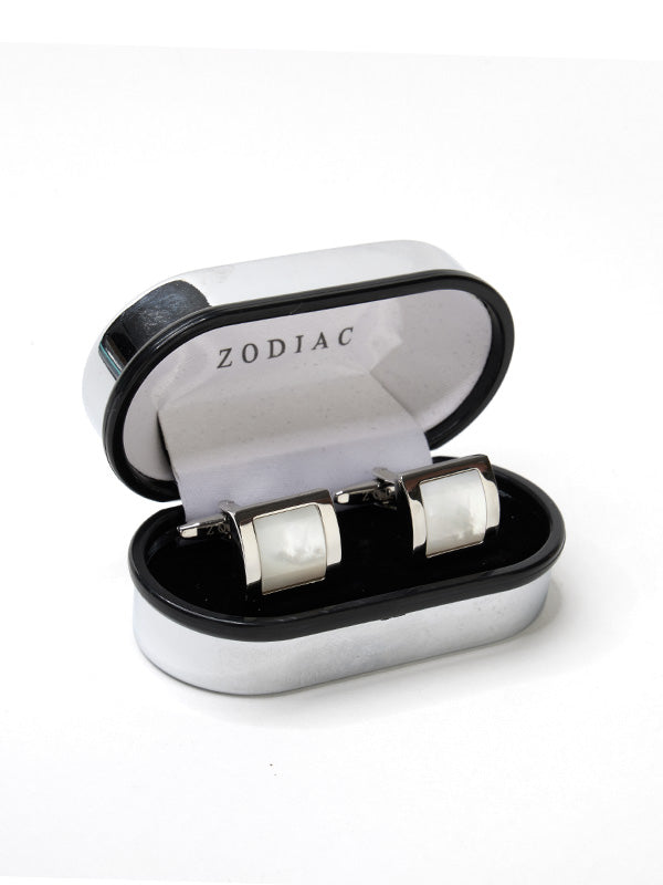 White Mother-Of-Pearl Cufflinks