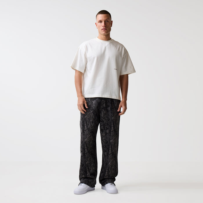 Wide Leg Jogger | Black Camo