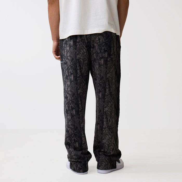Wide Leg Jogger | Black Camo