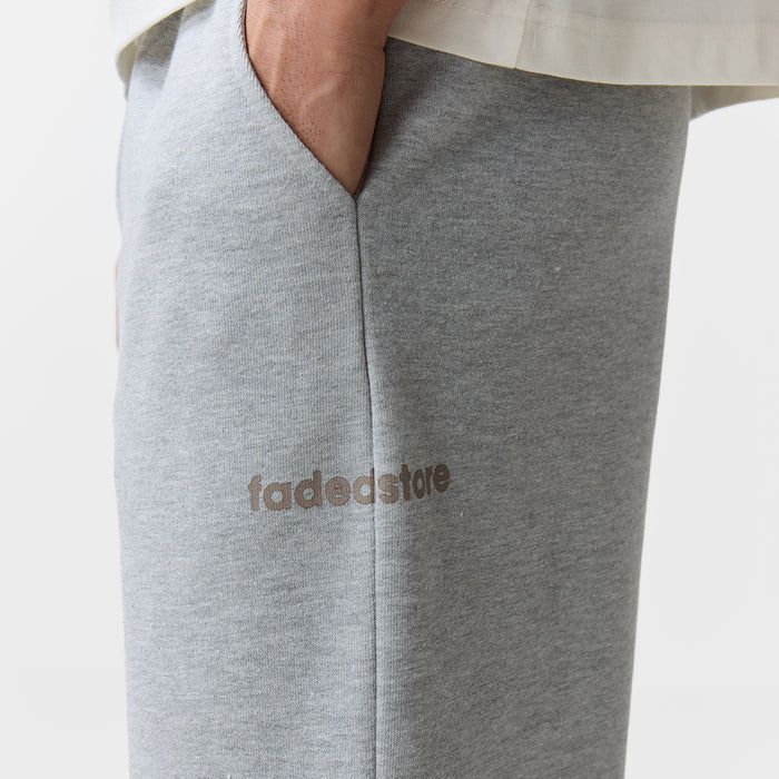 Wide Leg Jogger | Grey Marl
