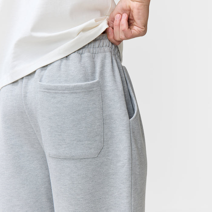 Wide Leg Jogger | Grey Marl