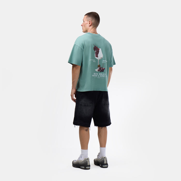 Wine Co T-Shirt | Washed Green