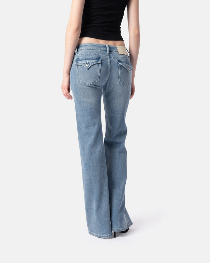WMNBLU03 Low Waist Bootcut