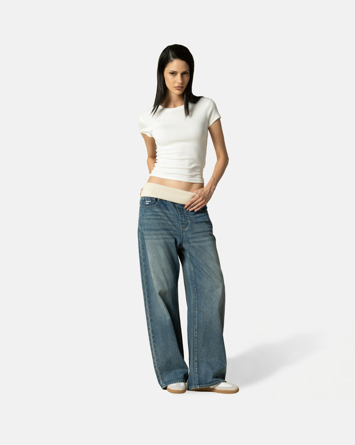 WMNBLU05 Folded Rib Wide