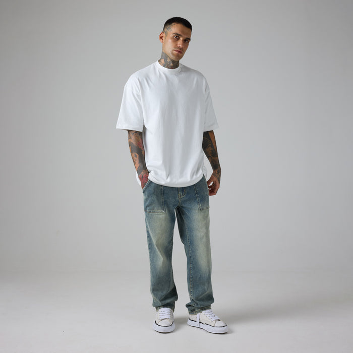 Worker Jean | Washed Blue