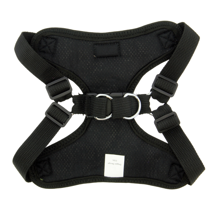 BLACK-WRAP-SNAP-DOG-HARNESS