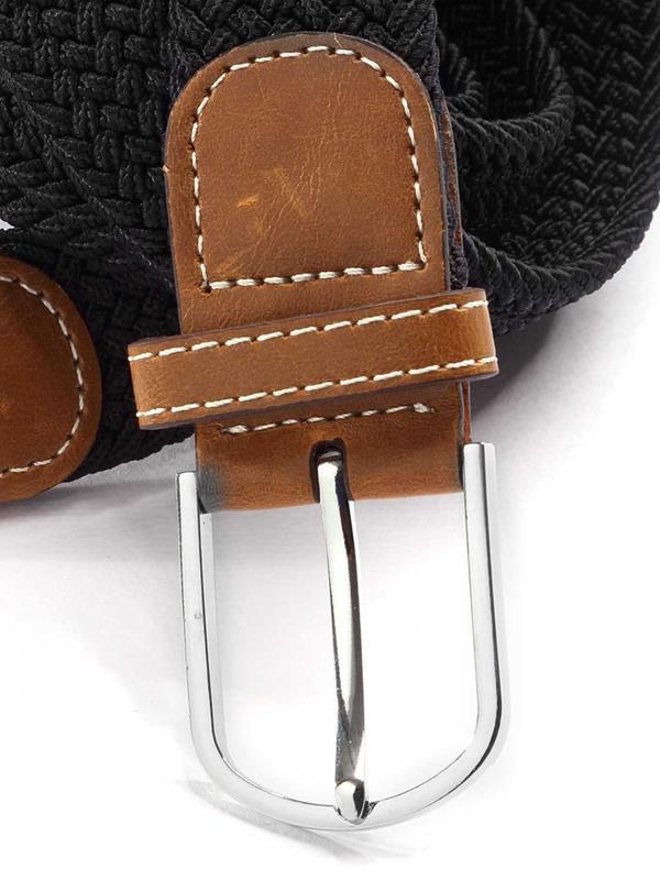 z3 Black Braided Non-leather Belt