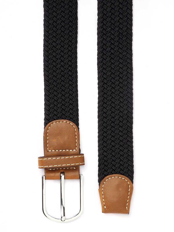 z3 Black Braided Non-leather Belt
