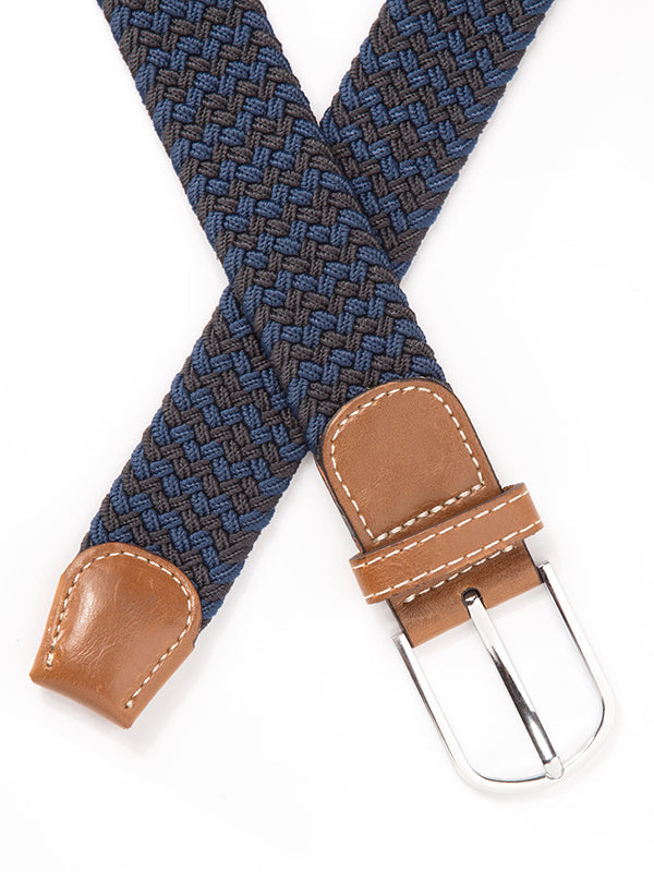 z3 Grey/ Navy Braided Non-leather Belt