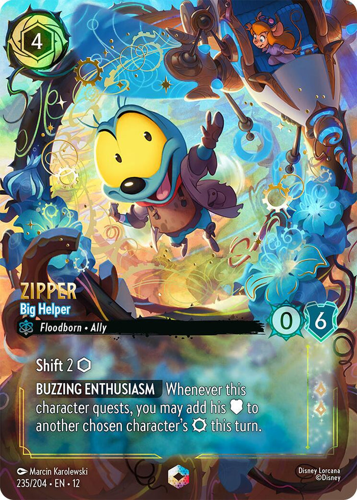 Zipper - Big Helper (Enchanted) (235/204) [Wilds Unknown] - Shop at xdovtoxtgo